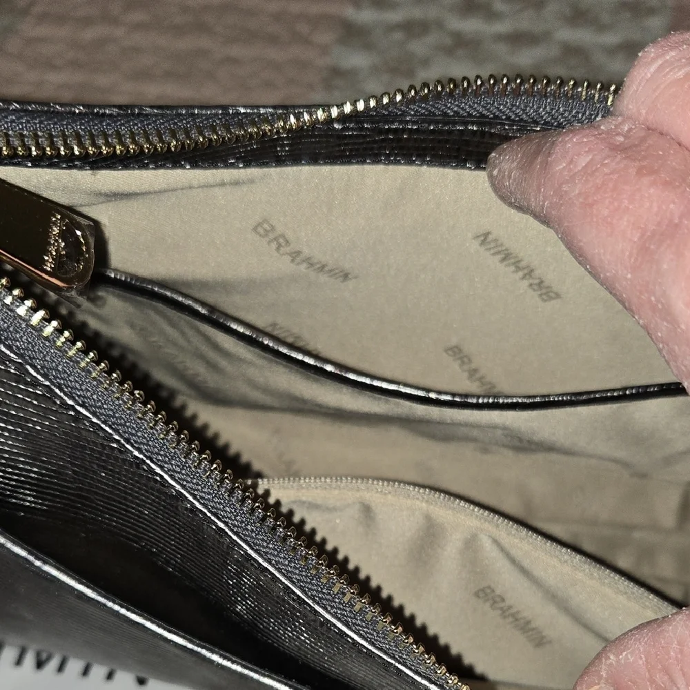 NWT Brahmin ESME Shoulder Bag In Chrome Tamar - Picture 12 of 15